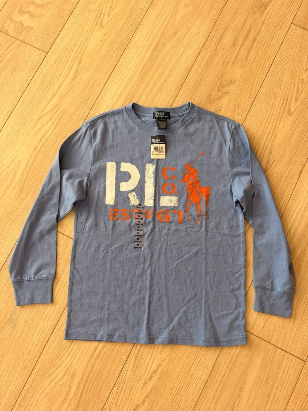 Polo by Ralph Lauren Long-Sleeve Graphic Tee - Light Blue
